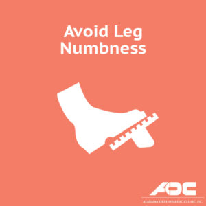 Avoid Leg numbness