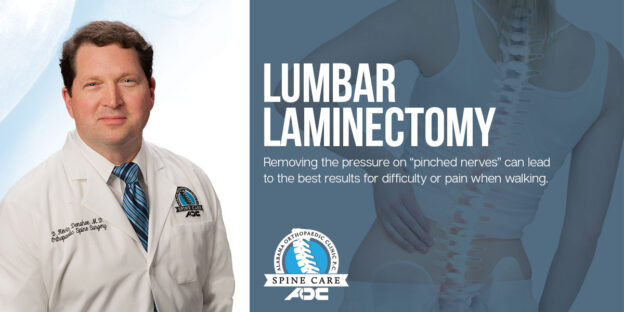 Dr. Donahoe explains lumbar laminectomy and how the best results come from removing the pressure on “pinched nerves” in the neck or back.